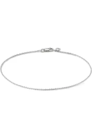 Monica Vinader Pulsera Super Fine en oro blanco de 14kt