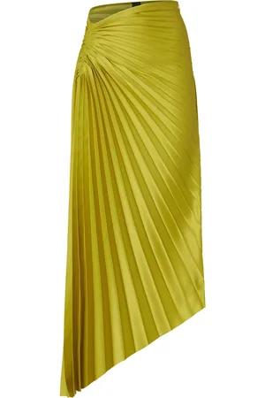 Pinko Falda midi con diseño plisado