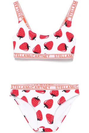 Stella McCartney Bikini con fresas estampadas