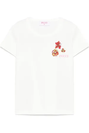 PUCCI Junior Playera con logo bordado