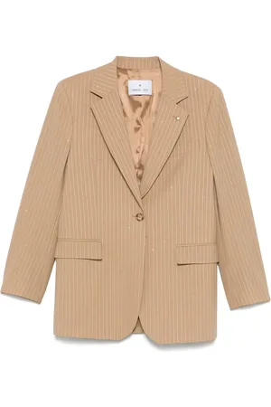 Manuel Ritz Blazer con rayas diplomáticas estampadas