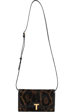 Tom Ford Cartera con estampado de leopardo