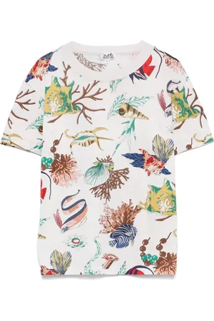 Hermès Playera con concha de mar estampada