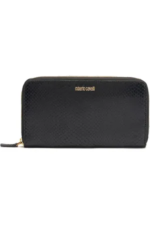Roberto Cavalli Cartera con compartimentos y cierre