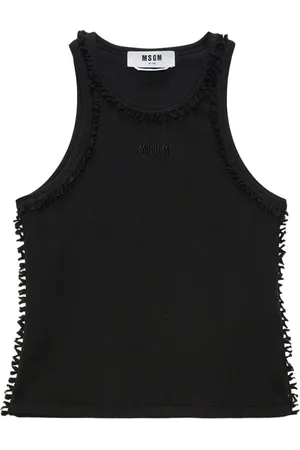 Msgm Camiseta con logo bordado