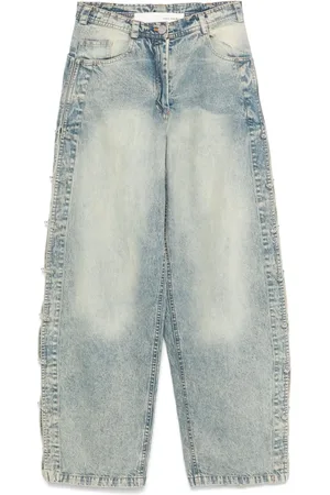 ISABEL BENENATO Jeans con detalle de imperdible
