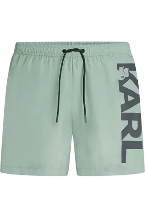 Karl Lagerfeld Shorts de playa con logo estampado