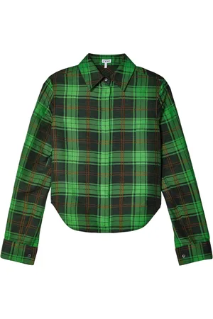 Loewe Camisa con motivo de cuadros y botones