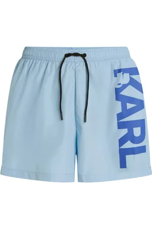 Karl Lagerfeld Shorts de playa con logo estampado