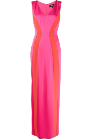 Paule Ka Vestido largo con diseño color block