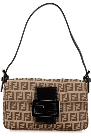 Fendi Bolsa de hombro Mini Zucchino Canvas Baguette 2010-2024