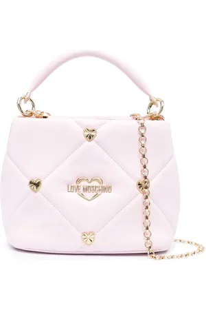 Moschino Tote capitonada con motivo de corazón