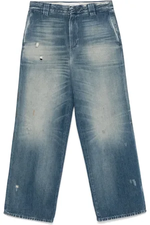 Golden Goose Jeans rectos con efecto envejecido