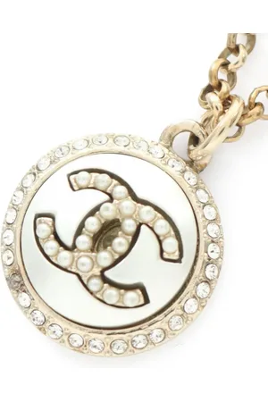 CHANEL Collar con dije del logo CC 1986-1988