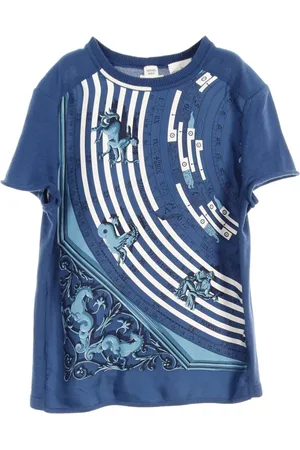 Hermès Playera con estampado gráfico de los 2010