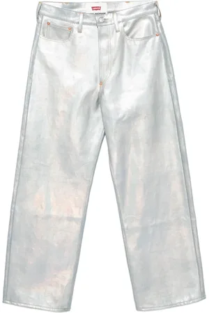 JUNYA WATANABE Jeans rectos con efecto brillante