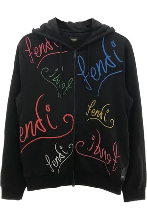 Fendi Hoodie con logo bordado 2010