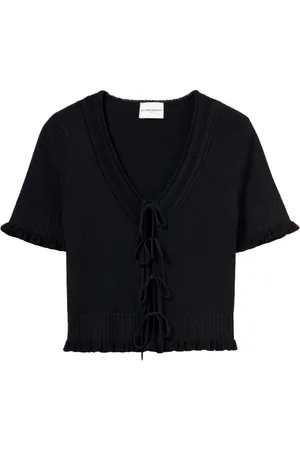 Claudie Pierlot Cárdigan con moño fino