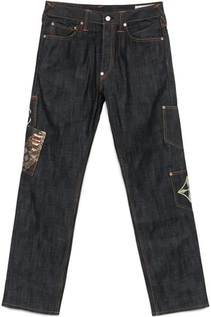 Evisu Jeans con bolsillos y brocado