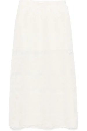 ERMANNO SCERVINO Falda con encaje floral
