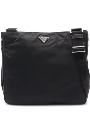 Prada Bolsa de hombro Nylon Saffiano 2000