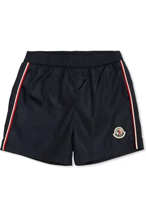 Moncler Shorts de playa con detalle de rayas