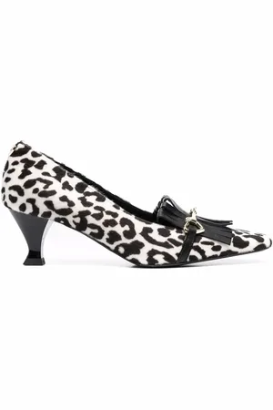 Moschino Zapatilla con estampado de leopardo