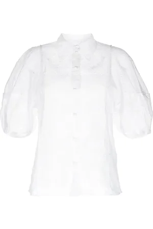 Chloé Camisa con diseño bordado y manga farol