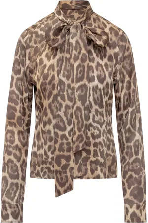 Stella McCartney Blusa con estampado de leopardo