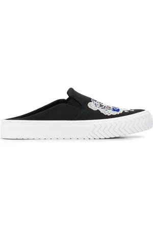 Kenzo Tenis estilo slip-on con bordado y sin talón