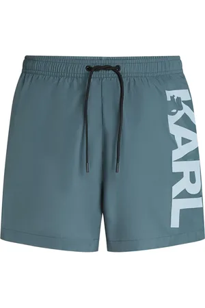 Karl Lagerfeld Shorts de playa con logo estampado