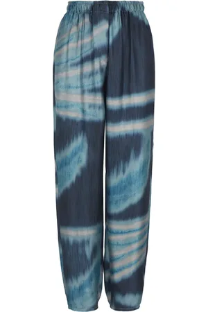 Giorgio Armani Pantalones de seda con efecto degradado