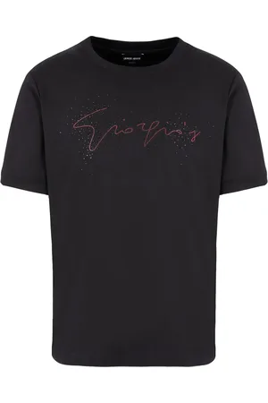 Giorgio Armani Playera con logo y apliques