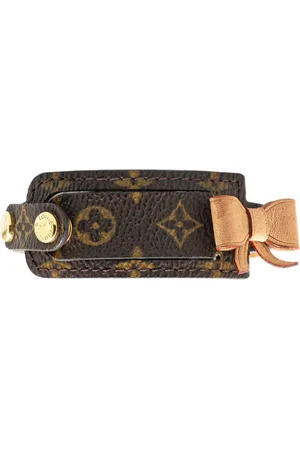 LOUIS VUITTON Pulsera Monogram Porte Address Bow Wrap Bracelet 2004