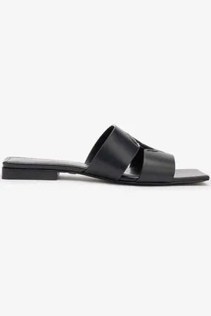 Roberto Cavalli Logo-debossed slides