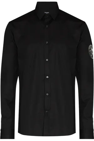 Balmain Camisa con parche del logo