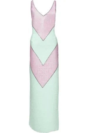 GCDS Vestido midi Monogram Macramé