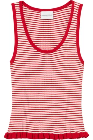 Claudie Pierlot Top tejido fino con motivo de rayas