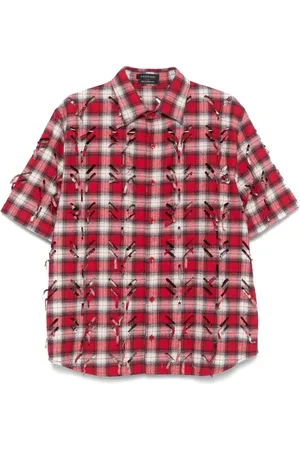 JUNTAE KIM Camisa con cortes a láser