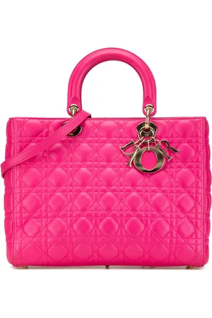 Dior Bolsa satchel Large Lambskin Cannage Lady Dior 2013