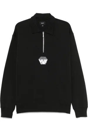 Huf Playera tipo polo Big Block 1/4 Zip