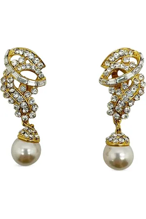 JENNIFER GIBSON JEWELLERY Aretes de clip Diana 1990 pre-owned