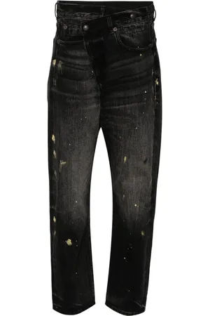R13 Jeans rectos con tiro medio