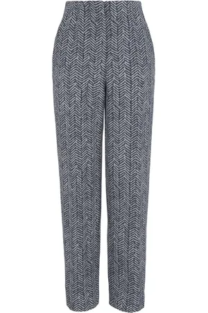 Giorgio Armani Pantalones chevron con tiro alto