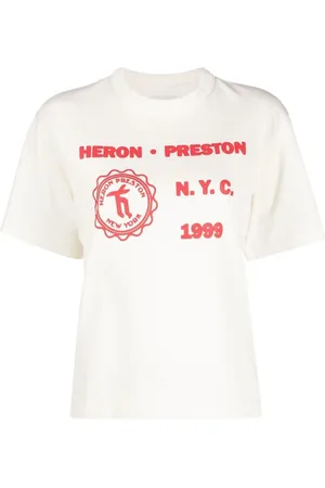 Heron Preston Playera con estampado Medieval Heron