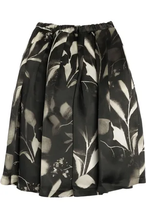 Comme des Garçons Falda midi estampada