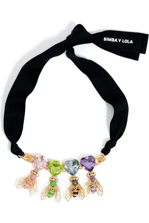 Bimba y Lola Collar con detalles de cristal y dije abeja