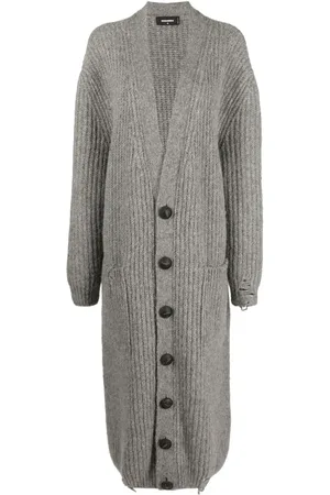 Dsquared2 Cárdigan de canalé con botones