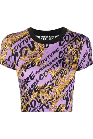 VERSACE Playera corta con estampado Garland