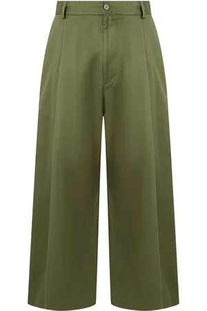 MAN ON THE BOON. Pantalones anchos con detalles de pliegues pintuck